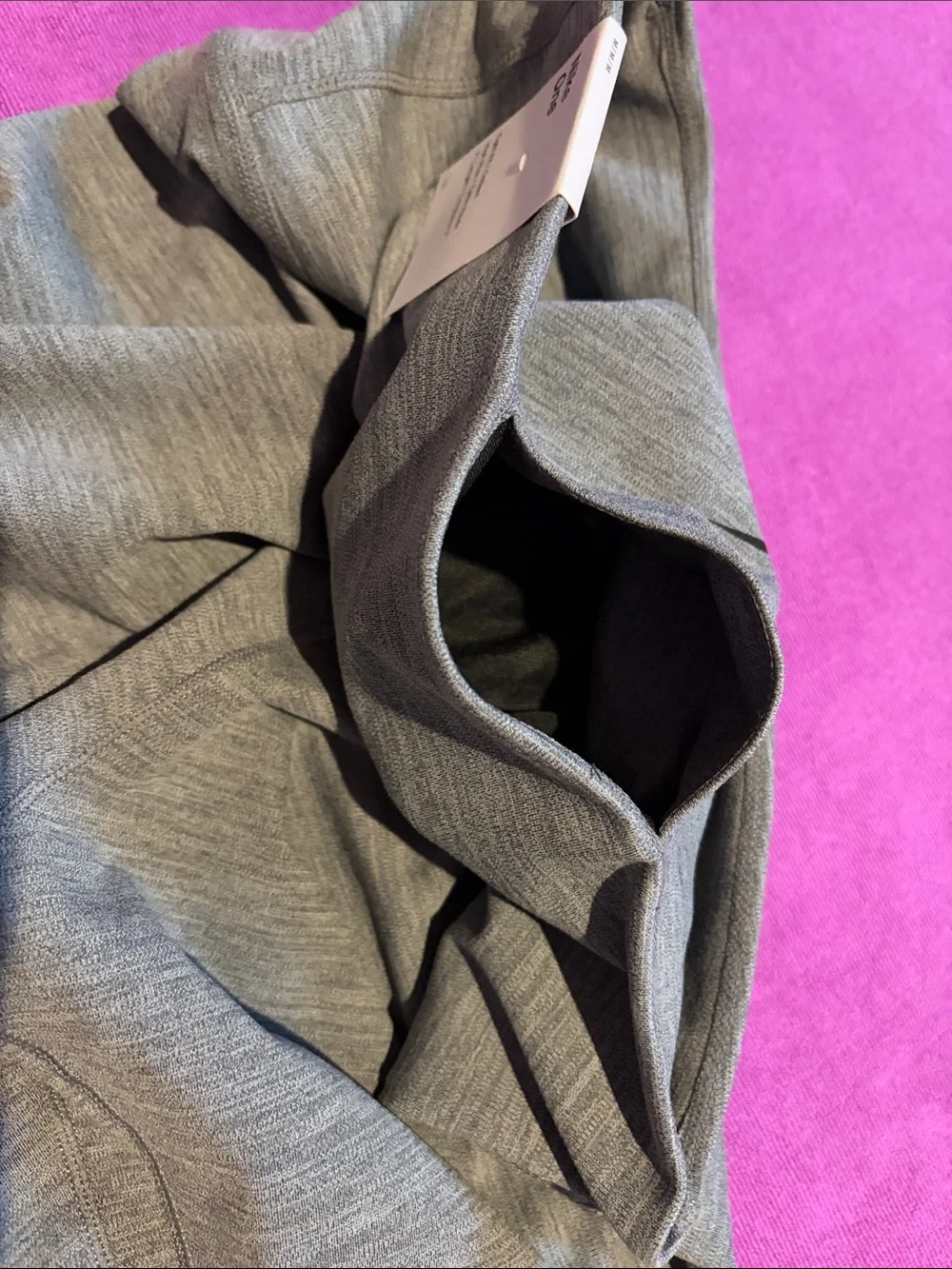 🩶 Nike DRI-FIT Women's Heather Gray High-Rise Bike Shorts 7” Inseam Size Medium